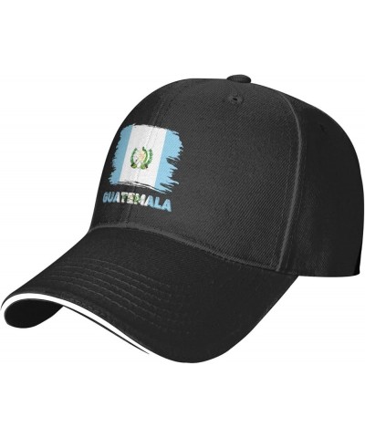 Vintage Guatemala Guatemalans Flag Baseball Cap Dad Truck Flat Bill Snapback Brim Sports Hip Hop Hat Black $8.39 Baseball Caps