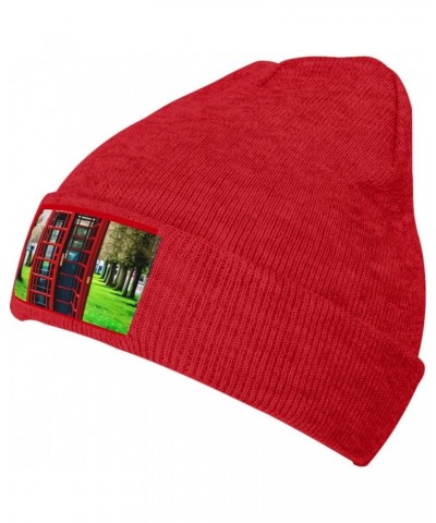 British Phone Booth Premium Knit Hat-Stylish Unisex Beanie for Winter,Experience Ultimate Warmth and Style $10.09 Skullies & ...