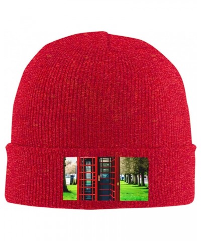 British Phone Booth Premium Knit Hat-Stylish Unisex Beanie for Winter,Experience Ultimate Warmth and Style $10.09 Skullies & ...