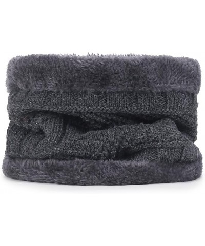 Womens Winter Warm Crocheted Hats Scaves Set for Men Beanies Thick Wrap Wool Knit Beanie Hat & Wraps Set Set Grey 04 $8.09 Sk...