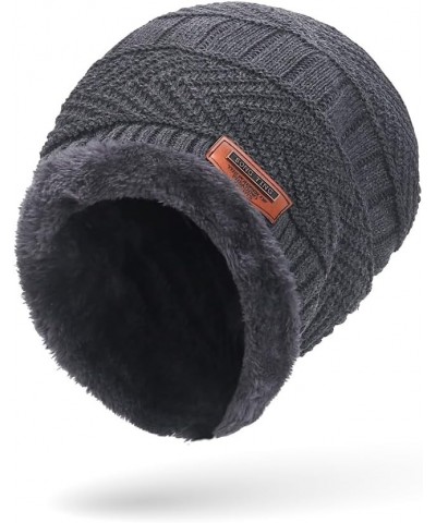 Womens Winter Warm Crocheted Hats Scaves Set for Men Beanies Thick Wrap Wool Knit Beanie Hat & Wraps Set Set Grey 04 $8.09 Sk...