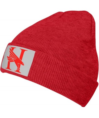 Huntingdon A College Logo Stretch Knit Hat for Men Women Winter Warm Cap Red $8.05 Skullies & Beanies