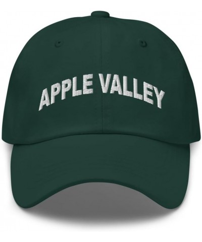 Apple Valley California Hat Apple Valley CA Cap Embroidered Dad Hat Adjustable Strap Closure Unisex Spruce $21.19 Baseball Caps