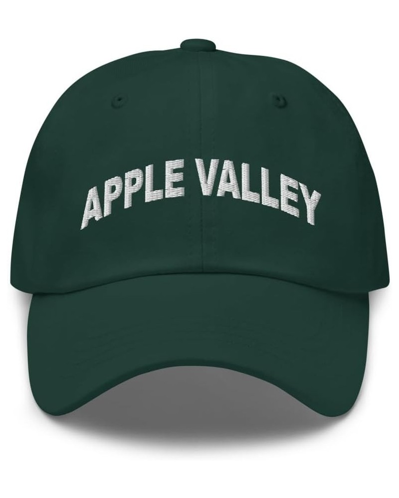 Apple Valley California Hat Apple Valley CA Cap Embroidered Dad Hat Adjustable Strap Closure Unisex Spruce $21.19 Baseball Caps