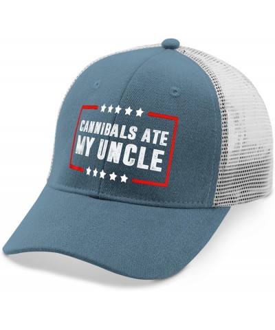 Cannibals Ate My Uncle Hat Funny Hat for Men Womens AllBlack Dad Hats Cowboy Hat Dad Hat Golf Hats Skyblue $13.56 Bucket Hats