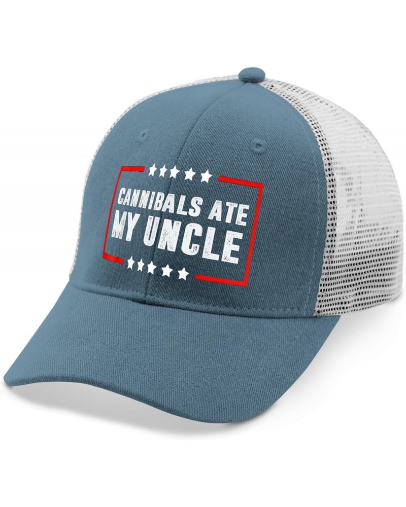 Cannibals Ate My Uncle Hat Funny Hat for Men Womens AllBlack Dad Hats Cowboy Hat Dad Hat Golf Hats Skyblue $13.56 Bucket Hats