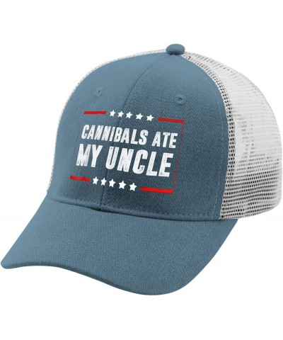 Cannibals Ate My Uncle Hat Funny Hat for Men Womens AllBlack Dad Hats Cowboy Hat Dad Hat Golf Hats Skyblue $13.56 Bucket Hats