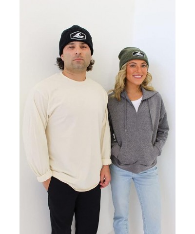 Koloa Surf Hexagon Cuffed Beanies Navy With Hexagon Patch $14.72 Skullies & Beanies