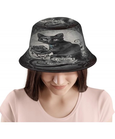 Bucket Hats- Vintage Witch Ouija Board Dancing Skeleton Fishermen Cap Mushroom Travel Beach Sun Hat Unisex White 6 $12.17 Buc...