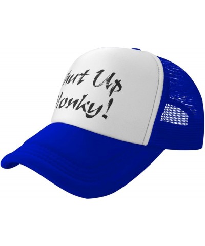 Shut Up Honky Trucker Hat Women's Mesh Ball Hat Shut Up Honky Fashionable Cap Blue $11.94 Baseball Caps