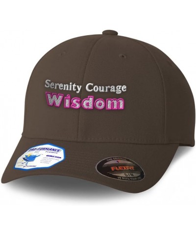 Flexfit Hats for Men & Women Serenity Courage Wisdom B Polyester Dad Hat Baseball Cap Dark Grey $14.35 Baseball Caps