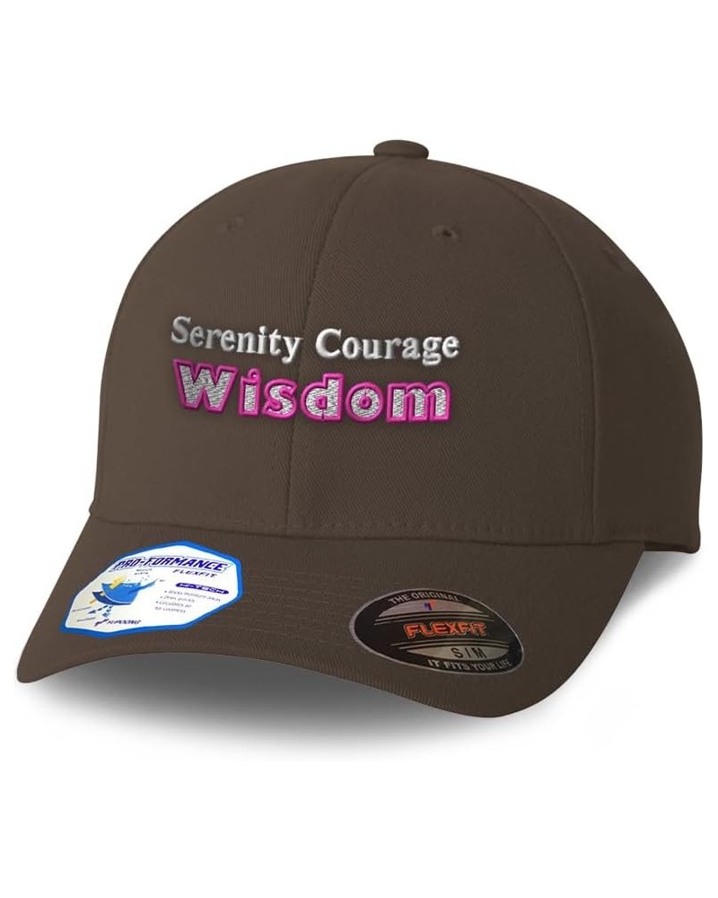 Flexfit Hats for Men & Women Serenity Courage Wisdom B Polyester Dad Hat Baseball Cap Dark Grey $14.35 Baseball Caps