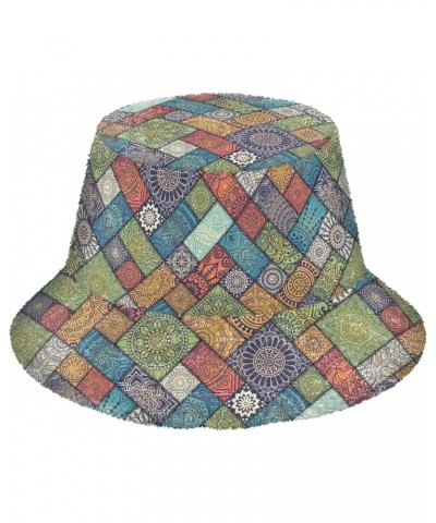 Mandala Bucket Hat for Women Men Packable Bucket Hat Unisex Beach Hat for Camp Travel Fall Winter Multicolor $9.42 Bucket Hats