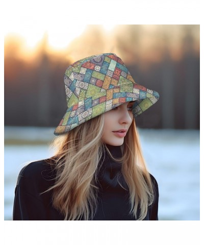 Mandala Bucket Hat for Women Men Packable Bucket Hat Unisex Beach Hat for Camp Travel Fall Winter Multicolor $9.42 Bucket Hats