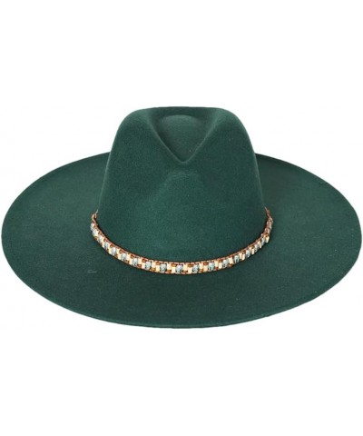 Solid Classic Jazz Hat Fedora Hat Men's and Women's Wide Brim Sombrero Hat 24 $23.18 Fedoras