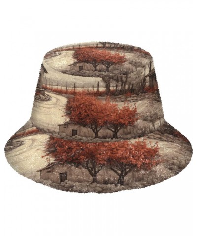 Western Village Fluffy Furry Fisherman Cap Winter Warm Bucket Hat Teenagers Men and Women Warm Hat $11.95 Bucket Hats