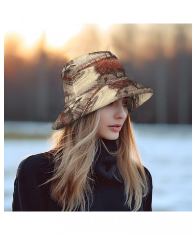 Western Village Fluffy Furry Fisherman Cap Winter Warm Bucket Hat Teenagers Men and Women Warm Hat $11.95 Bucket Hats