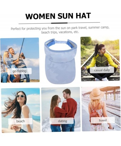 2pcs Empty Top Hat Womens Visor Hats Bonnet for Men Women Hats and Caps Cap for Men Caps for Women Bluex5pcs $9.40 Sun Hats