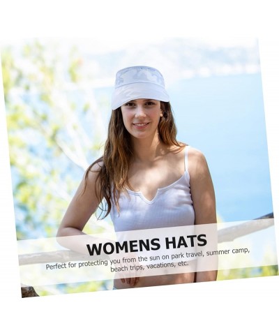 2pcs Empty Top Hat Womens Visor Hats Bonnet for Men Women Hats and Caps Cap for Men Caps for Women Bluex5pcs $9.40 Sun Hats