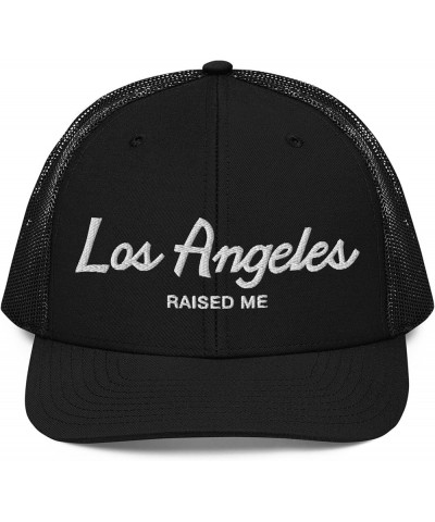 Los Angeles Raised Me Hat | Dad Hat, Snapback Hat, and Trucker Hat | L.A. Pride Cap for Men and Women Black Trucker Hat $25.8...