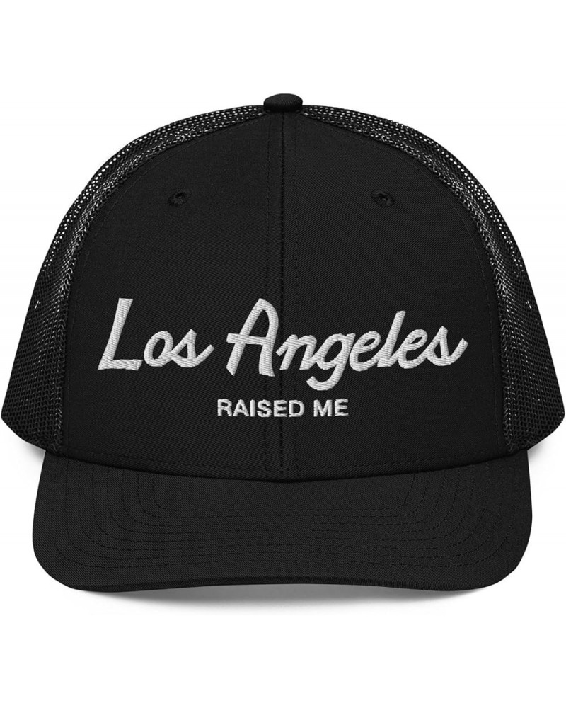 Los Angeles Raised Me Hat | Dad Hat, Snapback Hat, and Trucker Hat | L.A. Pride Cap for Men and Women Black Trucker Hat $25.8...