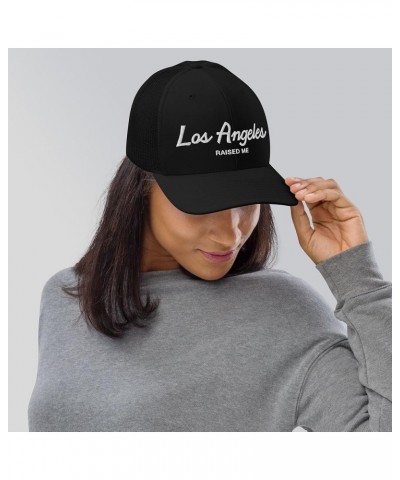 Los Angeles Raised Me Hat | Dad Hat, Snapback Hat, and Trucker Hat | L.A. Pride Cap for Men and Women Black Trucker Hat $25.8...