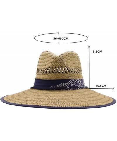 Beach Hat for Women Sun Hat Simple Handmade Unisex Straw Hat Summer Beach Sun Hat Outdoor Wide Brim Jazz Hat Straw Hat B $32....