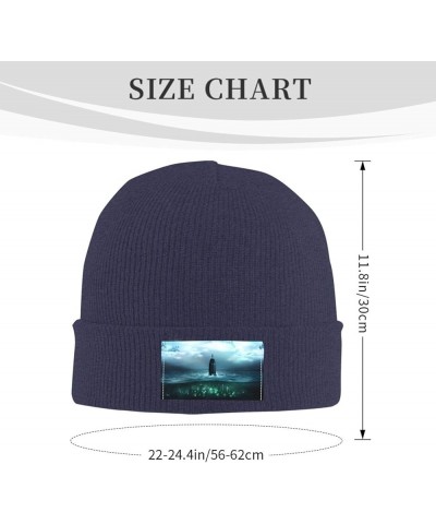 Bi-oshock Knit Hat Cap Warm Beanie Hats Funny Beanie Knit Hats Winter Skiing Slouchy Warm Cap Black Navy Blue $12.23 Skullies...