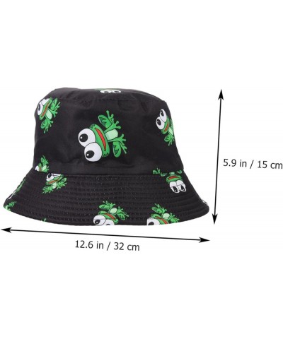 2pcs Mushroom Bucket Hat Men and Women Decorative Hat Sun Cotton As Shown-2x2pcs $8.25 Bucket Hats