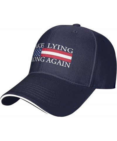 Make Lying Wrong Again Hat Men Dad Hats Cool Cap Navy $10.71 Baseball Caps