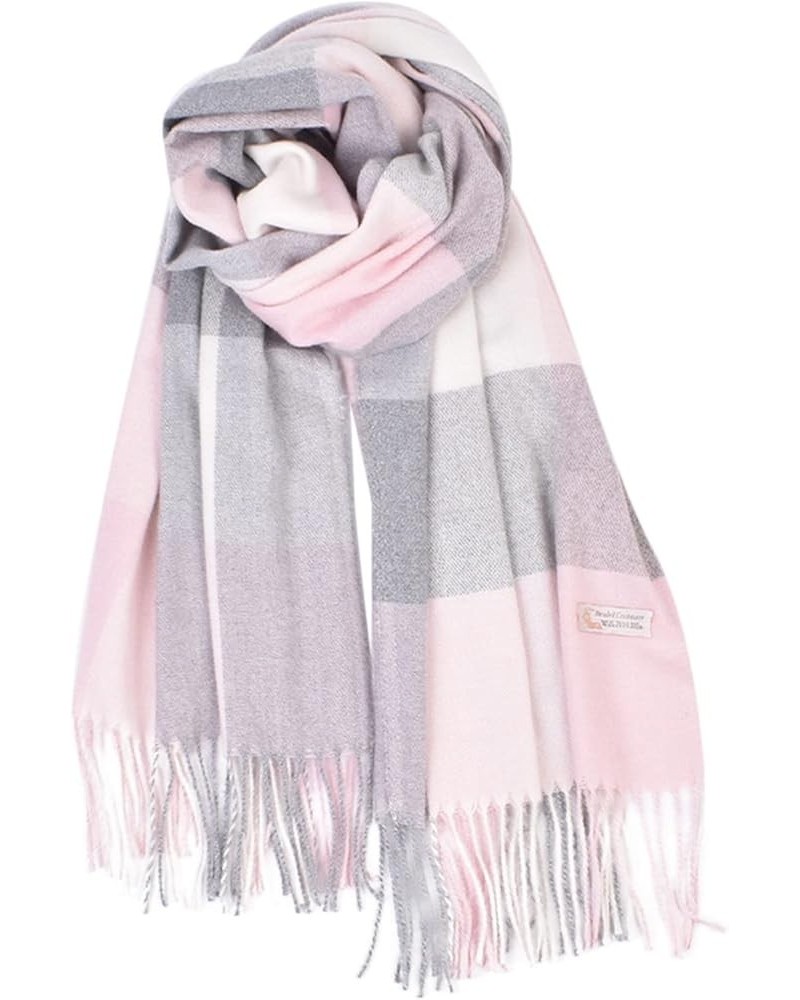 Women's Plaid Tassel Scarf Winter Thickening Warm Shawl Large Scarves Long Wrap Pk2 $9.85 Scarves