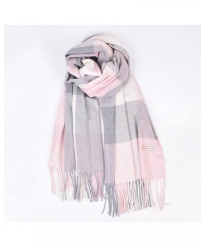 Women's Plaid Tassel Scarf Winter Thickening Warm Shawl Large Scarves Long Wrap Pk2 $9.85 Scarves