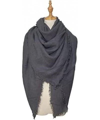 Scarves Scarf Women Scarf Winter Scarf Wrap Monochrome Fringed Square Scarf Warm Triangle Scarf Scarfs (Color : OneColor, Siz...