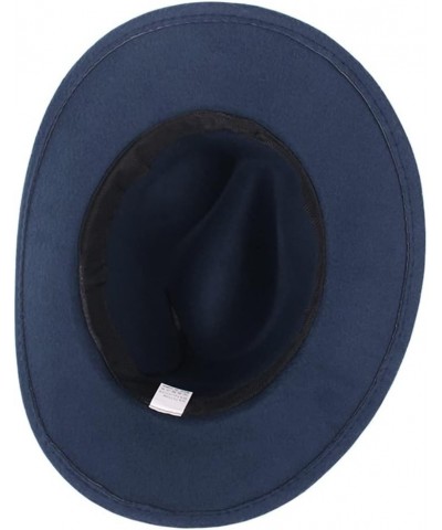 mdlian Decorative Hat Autumn and Winter Men's and Women's National Style Large Brim Felt Hat C $88.29 Cowboy Hats