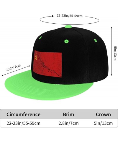 Flag of The Soviet Union Texture Effect Snapback Hat for Men Women Baseball Cap Trucker Flat Bill Hats Dad Caps Green $12.85 ...