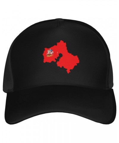 Flag Map of Moscow Oblast Baseball Cap Men's and Women's Baseball Hat Adjustable Casual Outdoor Breathable Caps Truck Driver ...