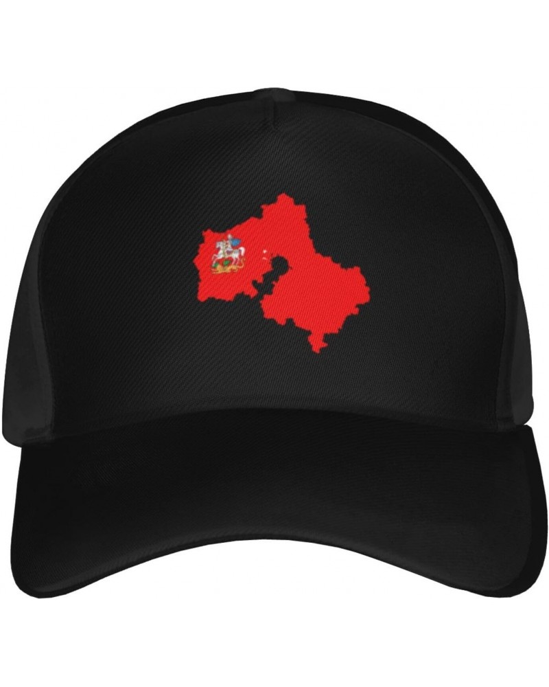 Flag Map of Moscow Oblast Baseball Cap Men's and Women's Baseball Hat Adjustable Casual Outdoor Breathable Caps Truck Driver ...