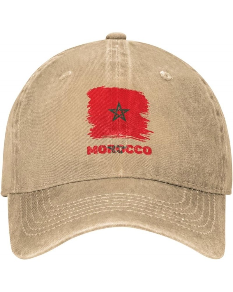 Vintage Morocco Moroccans Flag Baseball Cap Casquette Hat for Men Women Natural $9.28 Baseball Caps