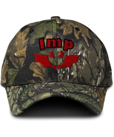 Custom Camo Baseball Cap Imp Mythical Creatures Cotton Hunting Dad Hats for Men & Women Forest Tree Green Design Only $14.08 ...