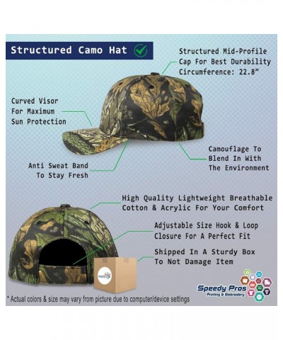 Custom Camo Baseball Cap Imp Mythical Creatures Cotton Hunting Dad Hats for Men & Women Forest Tree Green Design Only $14.08 ...