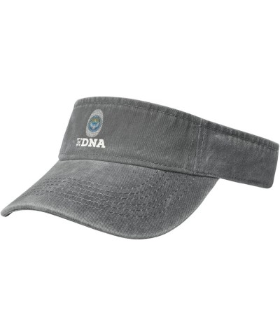 Emblem of Kyrgyzstan It's in My DNA Sun Visor Hats for Women Men Sun Hat Vintage Golf Hat Adjustable Baseball Cap Gray $10.89...