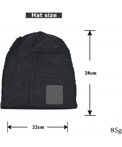 Beanie Hat Lightweight Unisex Warm Windproof Soft Knit Cuffed Winter Hat Presents for Men Him C 28*22cm $20.77 Skullies & Bea...