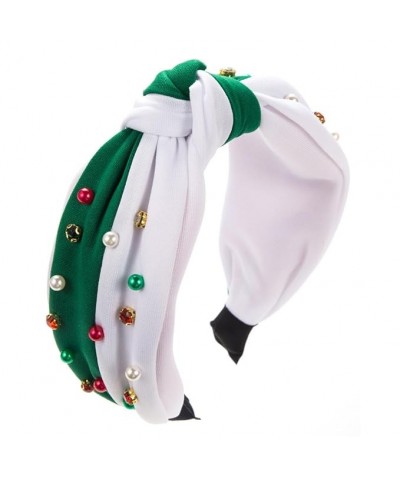 Christmas pearl headband (Greenish red) red $14.15 Headbands