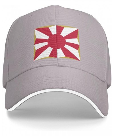 Flag of The Japan Self-Defense Forces Sandwich Hat Adjustable Baseball Cap Black Gray $9.05 Baseball Caps