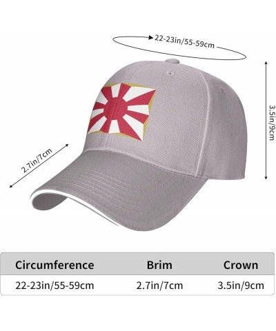 Flag of The Japan Self-Defense Forces Sandwich Hat Adjustable Baseball Cap Black Gray $9.05 Baseball Caps