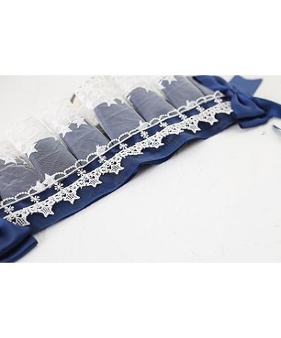 Lace Headband Lolita Maid Cosplay Headband Headdress Women Girls Vintage Lolita Hair Accessories (Black) White $14.57 Headbands