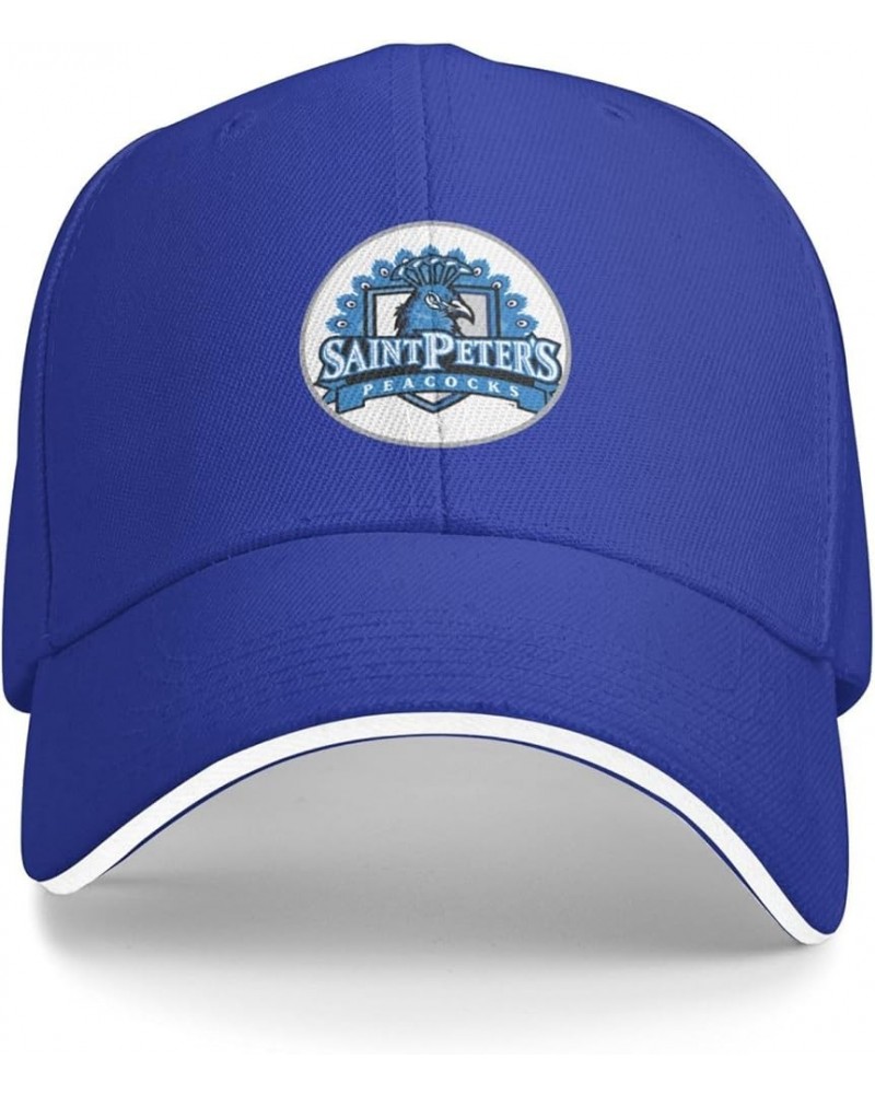 Saint Peter's University Logo Sandwich Cap Unisex Classic Baseball Capunisex Adjustable Casquette Dad Hat Blue $8.85 Baseball...