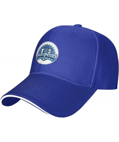 Saint Peter's University Logo Sandwich Cap Unisex Classic Baseball Capunisex Adjustable Casquette Dad Hat Blue $8.85 Baseball...