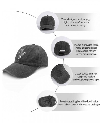 Blessed by God Spoiled by Husband Protected by Both Hat Jesus Hat for Women Men Pigment Black Cowboy Hat Pigment Black $9.19 ...