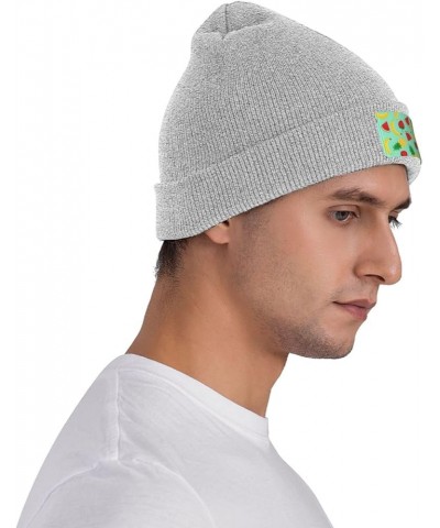 Banana Strawberry Pineapple Print Elastic Knitted Hat Multifunction Outdoor Daily Beanie for Men Women Soft Warm Gray $10.39 ...